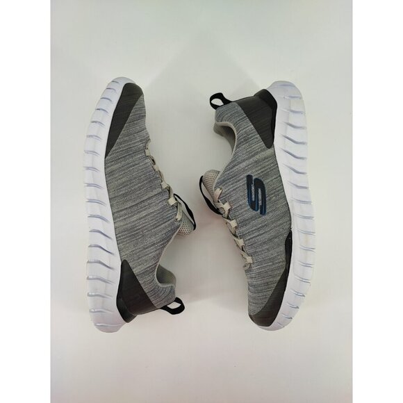 Skechers Men's Air Cooled Memory Foam Gray Shoes Size 10.5 US - Picture 6 of 10